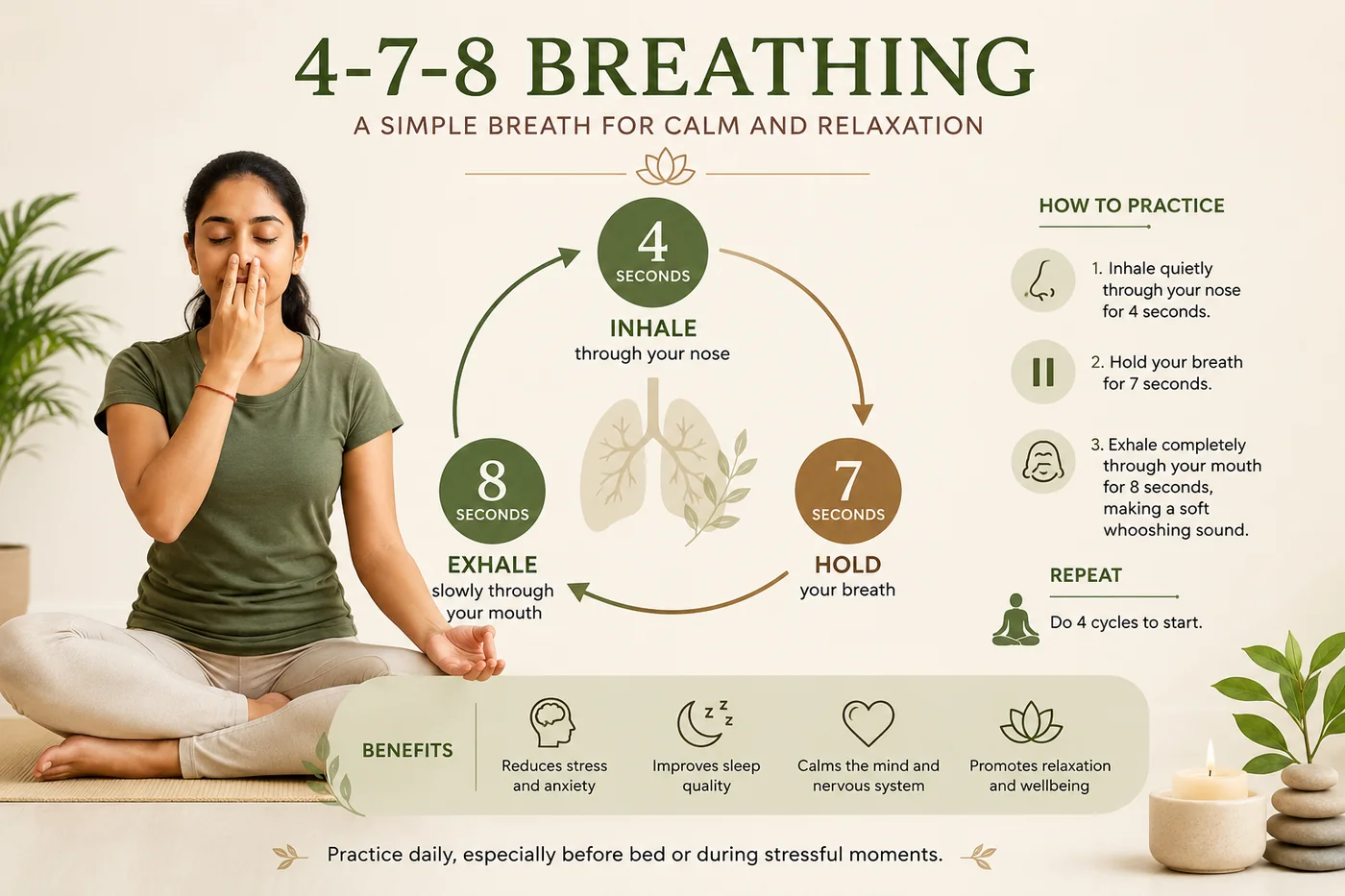 The 4-7-8 Breath: Benefits and How to Practise It